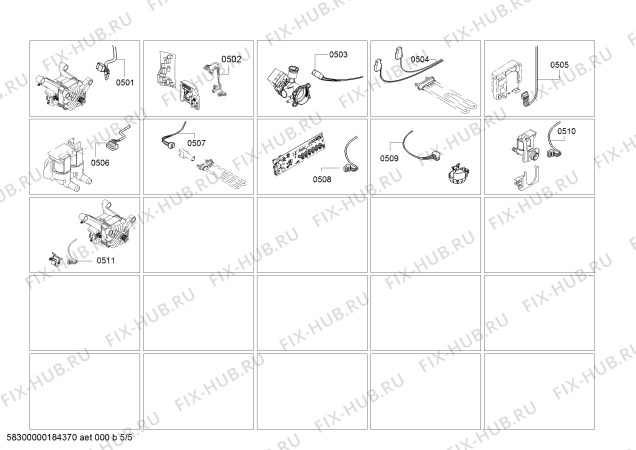 Схема №5 WM12P2E88W iQ300 с изображением Передняя часть корпуса для стиралки Siemens 00688277